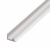 Achterwandprofiel aluminium: lang aluminium profiel met sleuf en schuine rand