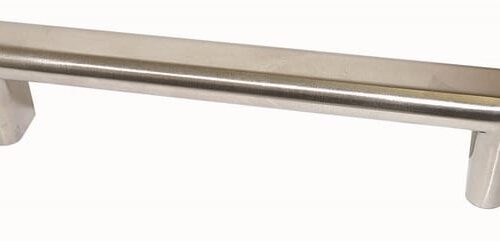 B003 Greep NORMA Ovaal 12x22 afst.160mm RVS Greep keukenkast 160mm NORMA ovaal: U-greep van RVS met ovale staaf