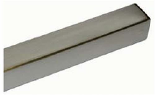 B014-Buis-Tube-18x18mm-L1000mm-RVS-look-1 Buis tube 1000 mm: vierkante buis 18 × 18 mm in RVS-look met eindstukken