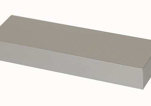 B021 Blokgreep 25x12mm L.110mm Aluminium Mat Greep keukenkast 110 mm: dichte rechthoekige blokgreep in aluminium mat