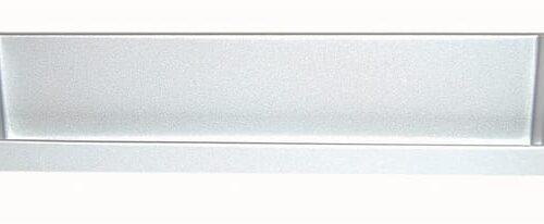 B026 Greep 743Z afst.128mm/ L.138mm Aluminium Mat Greep keukenkast 128mm 743Z: ingelaten greepkom in aluminium mat met opstaande randen