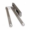 Doekenrek keukenkast Dual met twee aluminium stangen aan een uittrekbare geleider