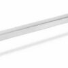 Greep keukenkast 128mm vierkant inox: rechte U-greep met vierkante staaf in inox-look