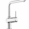 Grohe Minta 31375 keukenkraan in chroom met L-vormige uitloop en hendel aan de zijkant