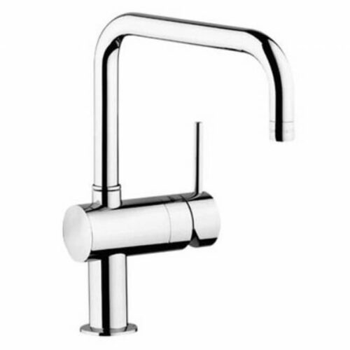 Grohe Minta 32488 keukenkraan in chroom met hoekige U-vormige uitloop en hendel aan de zijkant