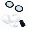 Hera-FR-68-Dynamic-led-sets-zwart-24-V-set-van-2-1 HERA inbouwspot keuken FR-68 set van 2: 2 zwarte ledspots met mat wit lichtvenster, controller en afstandsbediening