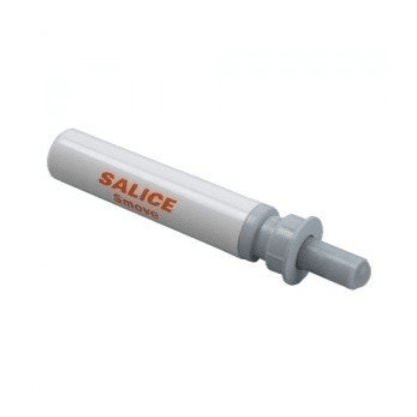 Salice Smove wit: witte inboordemper met grijze drukpen