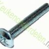Schroeven grepen M4 x 30: verzinkte schroef met kruiskop en brede kraag
