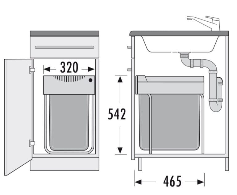 Hailo Easy-Cargo – Voluittrek 40 liter Grijs
