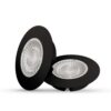 cabiledzwart-setvan2-keukenrepareren.nl Led spot IP44 zwart: twee platte ledspots met lens in zwart