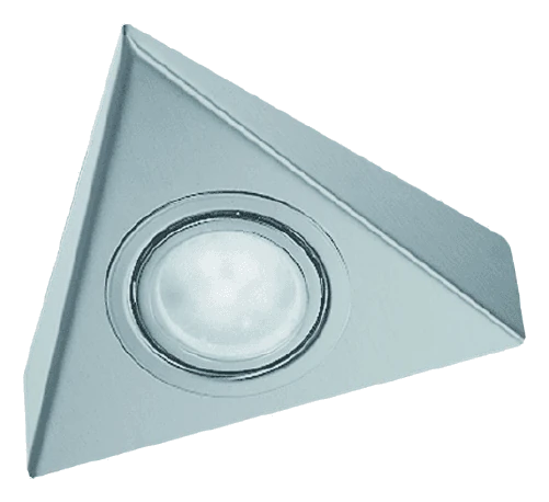 Driehoekige 12V-ledspot in RVS-look