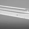 Rolgeleider lade 400 mm: cremewitte rolgeleiders voor links en rechts met kunststof wieltje